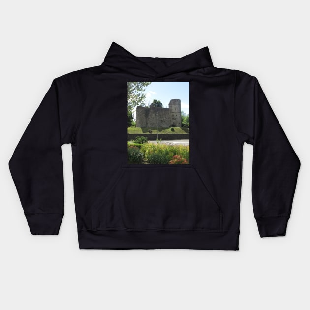 Strathaven Castle, Scotland Kids Hoodie by MagsWilliamson